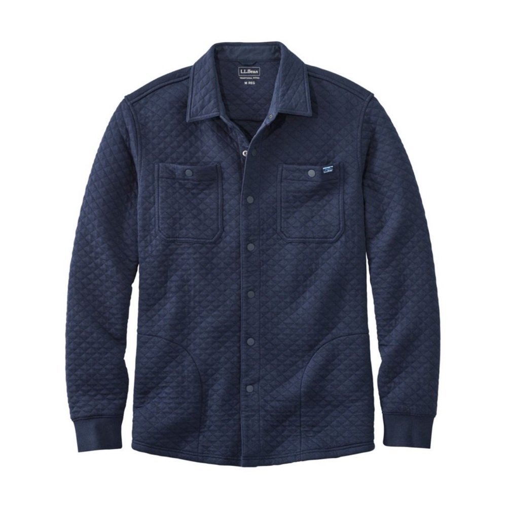 L.L. Bean Men’s Quilted Snap Shacket NEW